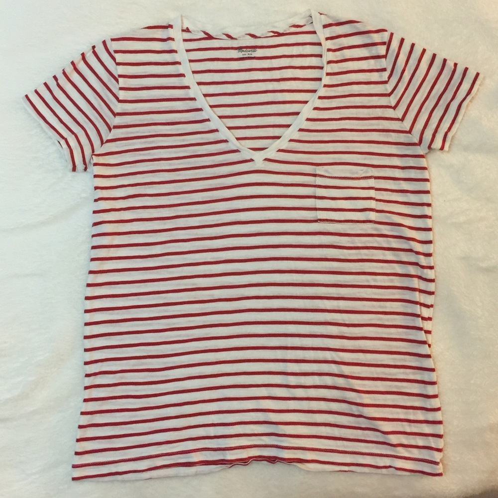 MADEWELL striped pocket tee
